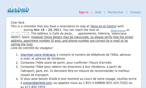 Notre derniere rencontre en anglais